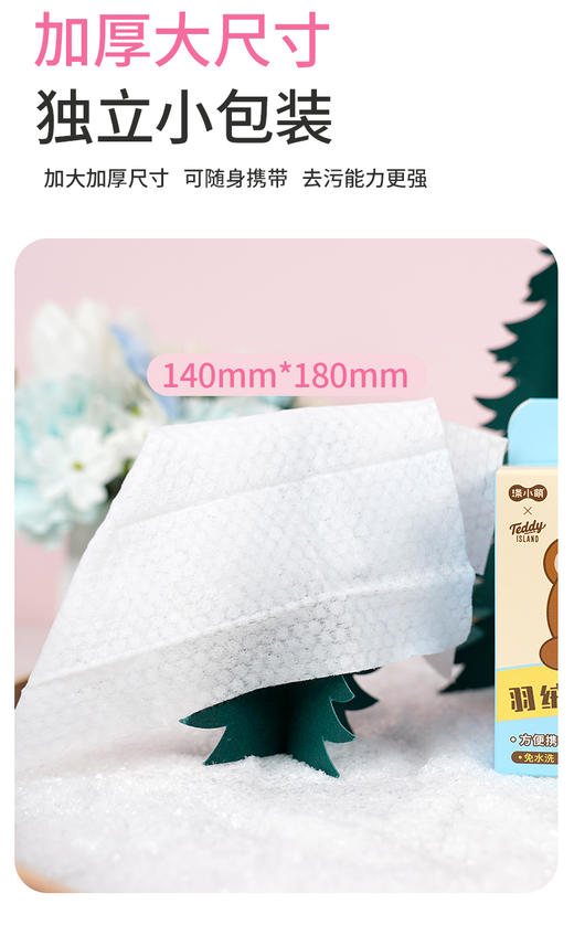 福利款【泰迪熊联名款】涤小萌羽绒服清洁巾免水洗·不留痕·不伤衣 商品图3