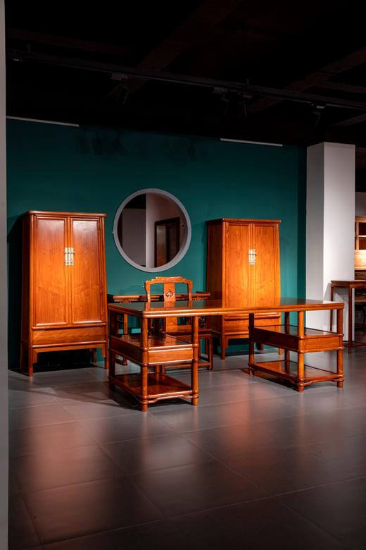 红桥红  家具严选  缅甸花梨（大果紫檀）  【书房搭配】 商品图1