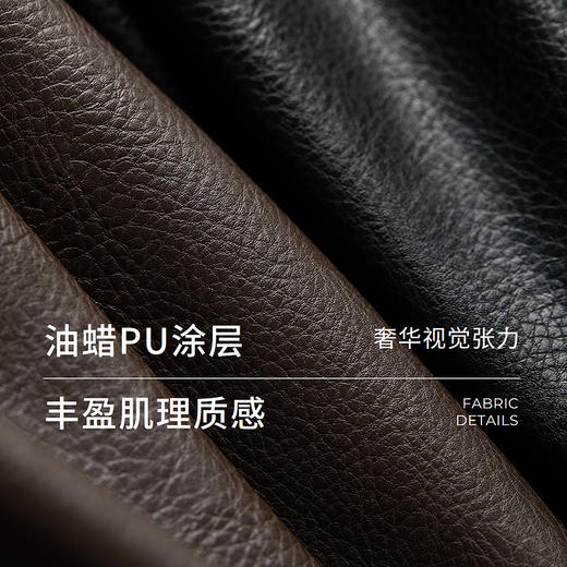 棉仓366607015-摩登花苞领皮夹克 商品图2