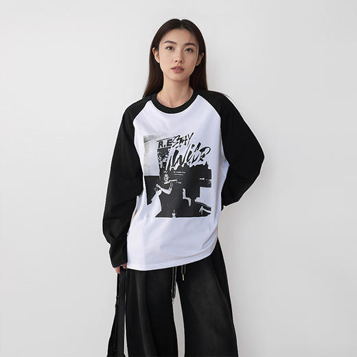 优选丨【两件装，单拍不发】独家上新！小众设计~【多款】插画高克重纯棉长袖T恤 商品图3