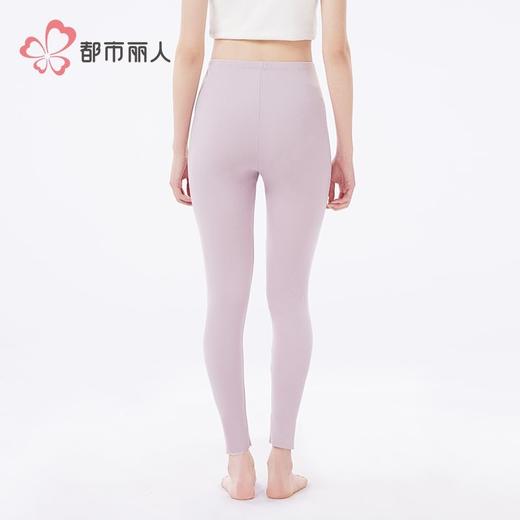 都市丽人打底裤女士保暖裤阳离子罗纹绒单层薄九分女裤LLH4A3 商品图3
