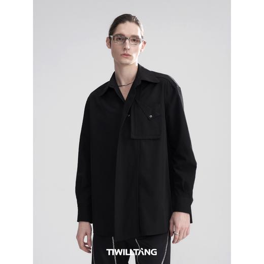 TIWILLTANG启世录 高智感立体门襟双袋衬衫 商品图1