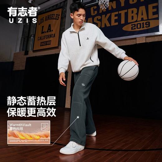有志者UZIS美式休闲直筒裤子男跑步篮球健身针织运动长裤秋季云顶 商品图0