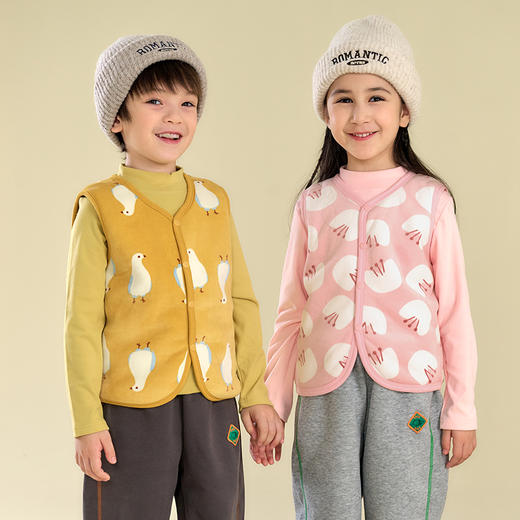 棉花堂秋冬双面针织儿童猫猫马甲——FA52258 任意2件起购 单拍不发 商品图6