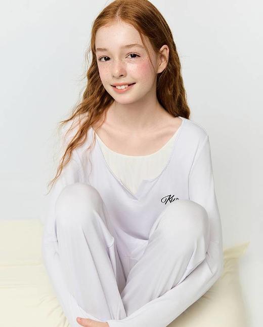 【春上新】8楼爱慕儿童Aimer Kids少女2件装-奶皮酷洛米猫咪套头长袖套装AJ143J311，吊牌价899元 商品图3