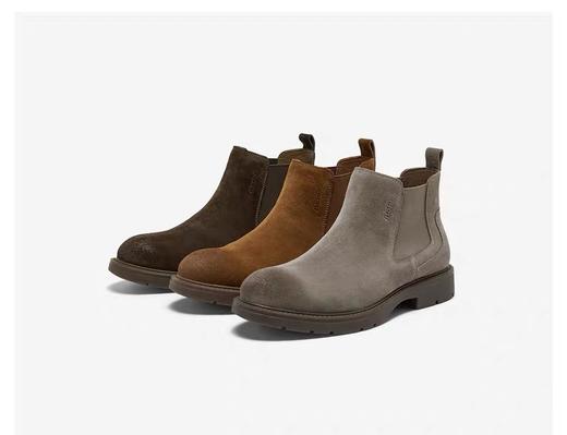 【云粉节】 【拔佳】BF楼Bata切尔西男2025冬款英伦通勤牛剖皮百搭通勤低靴29693DD5     吊牌价1159活动价799 商品图4