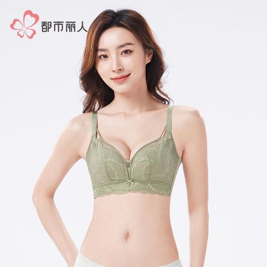 都市丽人内衣女士内衣蕾丝内衣无磁内衣文胸无钢圈三排四扣YBHAA6 商品图1
