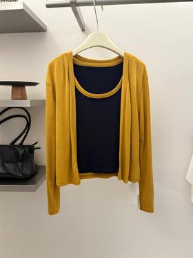 【门店同款】ENJOY秋季“光阴序语”撞色背心两件套 165843241