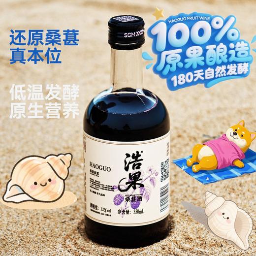 赠送精美礼盒【低温发酵！原生营养】吃香喝辣，酸甜解腻，中秋送礼浩果330ml12度桑葚酒礼盒果酒梅见小瓶酒饮料酒桑葚酒水果酒。rb 商品图1
