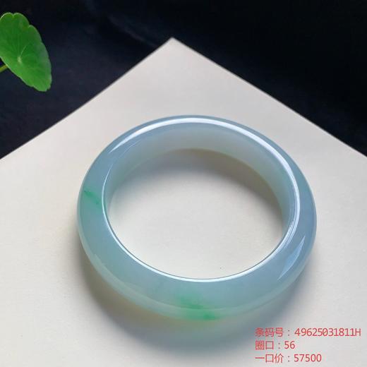 高货飘花翡翠手镯 传家宝温润圆满中式翡翠手镯49625031811H（一口价） 商品图0