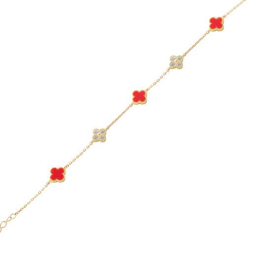 【东方系列】三彩2025新款园林窗花海棠花纹手链通勤约会送礼女 商品图3