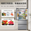 海尔智家出品统帅 法式多门410升一级能效双变频节能零嵌入式家用大容量双循环风冷无霜四门电冰箱LF4-430WS9U1 商品缩略图1