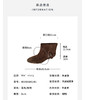 Westory2025年冬季老钱风宽筒小靴羊京内敛圆头猫跟短靴W25DS85191 商品缩略图10