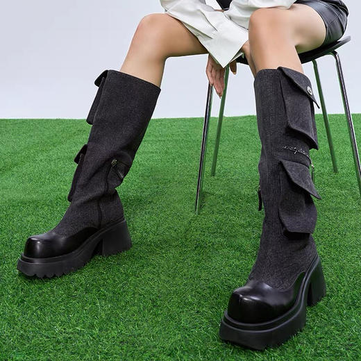 漫画腿口袋靴 商品图0