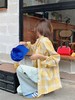 【秋上新】吉妮品牌 049A浅黄格子秋季衬衫-喜出 商品缩略图5