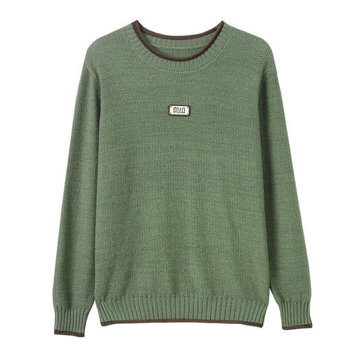 CC 10-6622大码毛衣时髦针织打底衫宽松休闲遮肚上衣 商品图4