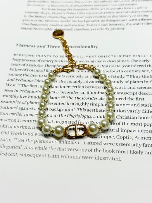 TB27-DIOR迪奥 30Montaigne串珠 树脂 珍珠 金属 手链 女款  (JM) 商品图7