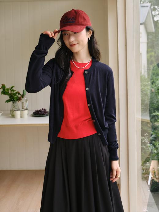 知识分子撞色假两件毛衫 FCF3WST100 商品图9