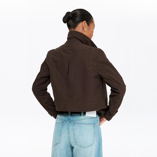 oneup薄珠帆短款拉链外套 商品图3