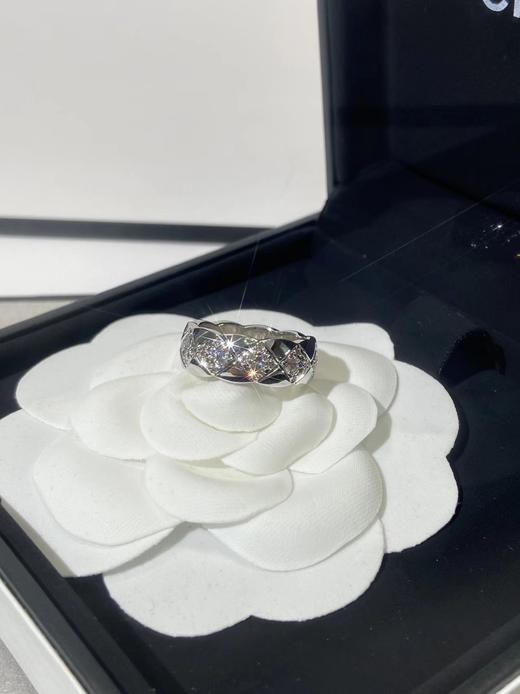 TB36-香奈儿菱格纹宽版镶钻戒指（XK） 商品图6