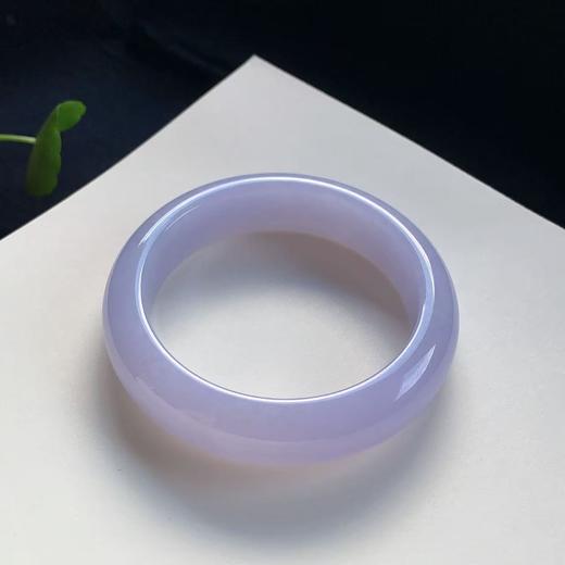 高货紫罗兰色翡翠手镯 传家宝温润圆满中式翡翠手镯49625031816H（一口价） 商品图1