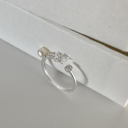 卡蒂罗/KADER  蝴蝶絮语女戒 在逃公主系列 小众设计蝴蝶镂空镶嵌闪锆简约大气开口戒 ins温柔气质创意百搭 商品图7