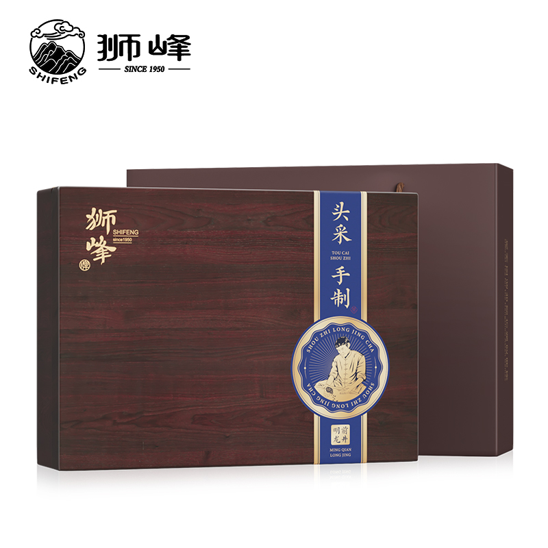 狮峰牌龙井茶礼盒茗狮醒春高手200g.WN