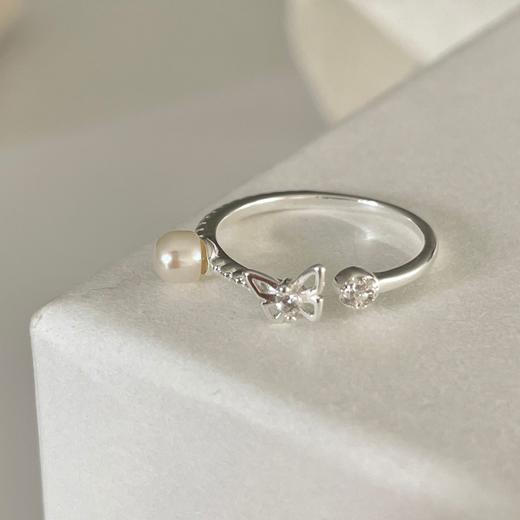 卡蒂罗/KADER  蝴蝶絮语女戒 在逃公主系列 小众设计蝴蝶镂空镶嵌闪锆简约大气开口戒 ins温柔气质创意百搭 商品图11