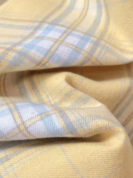 【秋上新】吉妮品牌 049A浅黄格子秋季衬衫-喜出 商品图9