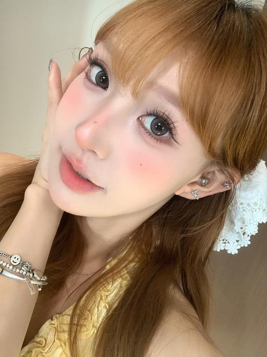 hanawink半年抛  萝莉派对/漫改代餐/粉团子 14.5mm 着色14.2  灰/棕/粉 商品图4