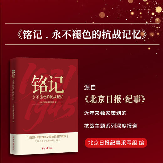 【铭记1931-1945全2册】不容歪曲的抗战史识+永不褪色的抗战记忆 纪念抗战胜利80周年！ 商品图3