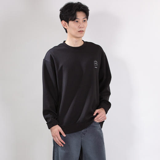 DRONKOO 2025 圆领左胸贴布小帽子中厚卫衣 商品图1