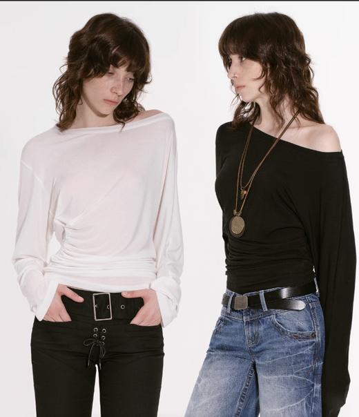 出逃赤岗西/24AWT99/莱赛尔天丝长袖T恤 商品图0