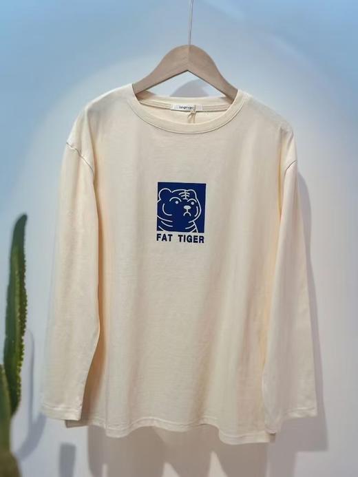 【秋上新】米色长袖卡通长袖T恤-喜出 商品图2