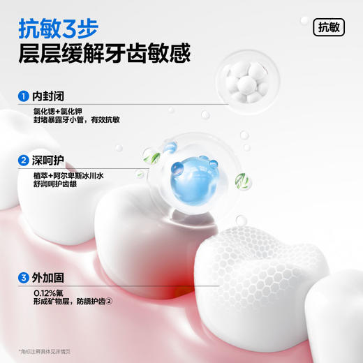 参半抗敏护理牙膏清风蓝莲120g 商品图3