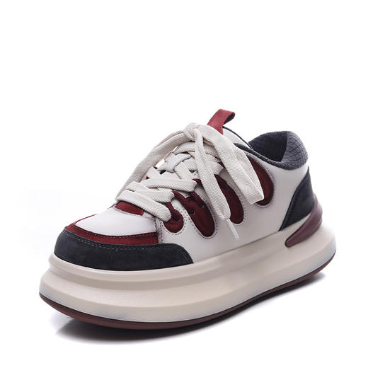 FR 85091复古单鞋轻便厚底松糕休闲鞋系带运动鞋 商品图4