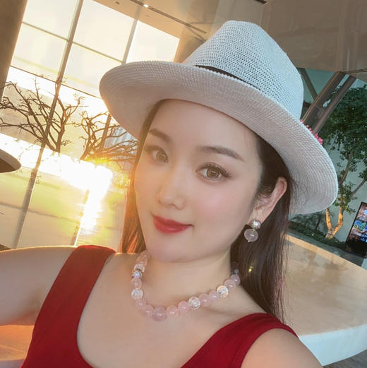 GAONAS 万华镜 时尚粉色16mm珠项链11558XW 商品图7