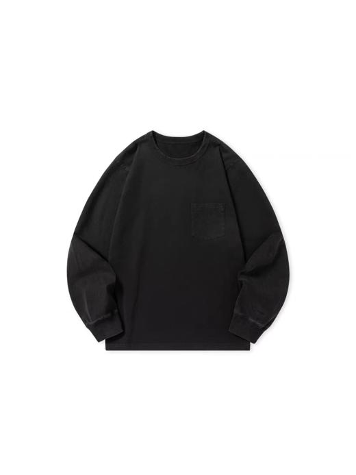 Evistub/E-4DCX926/成衣染作旧打底长袖Tee（卡其绿色实物偏棕色，存在色差） 商品图3