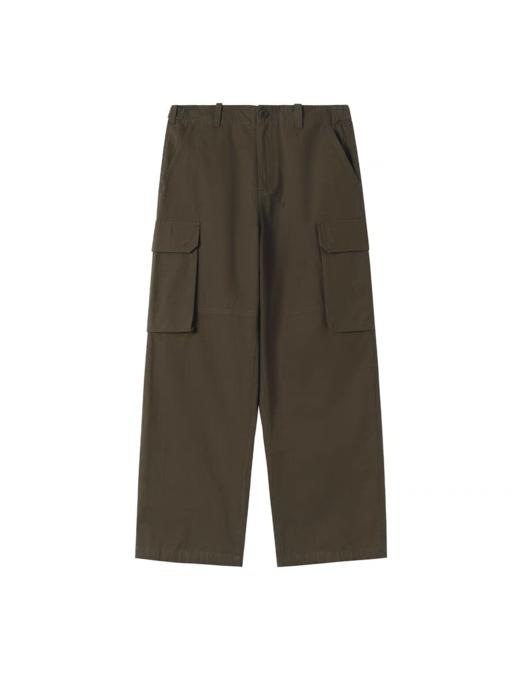 EviStub/E-3DCK219/ 重工水洗竹节抗撕全棉束口复古百搭直筒工装裤 商品图2