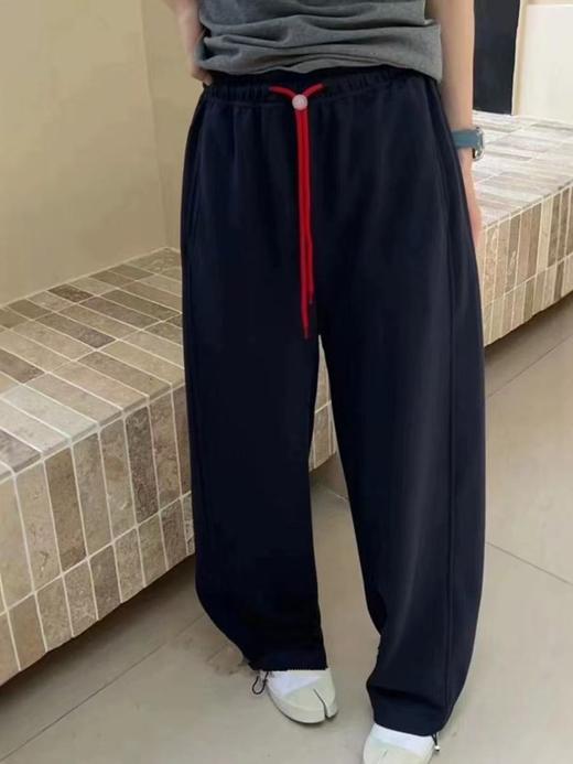 【秋上新】8827藏青色两穿可抽绳卫裤香蕉裤-喜出 商品图2