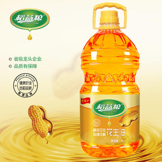 稻益粮压榨一级花生油5L 商品图2