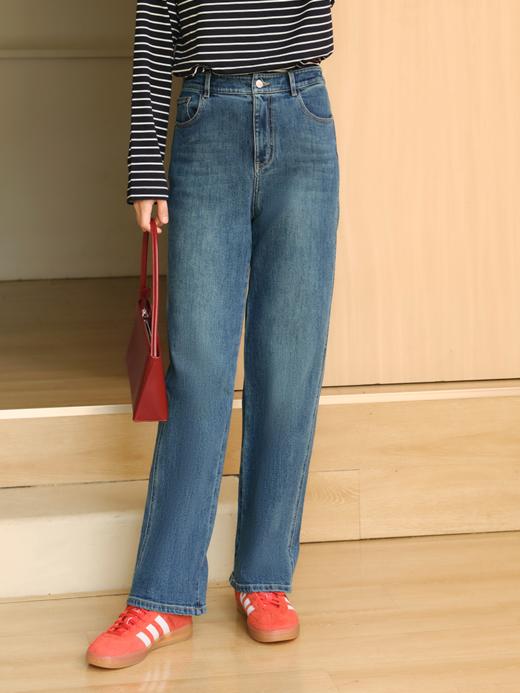 时髦两穿翻边直筒牛仔裤FCF3JEN089 商品图10