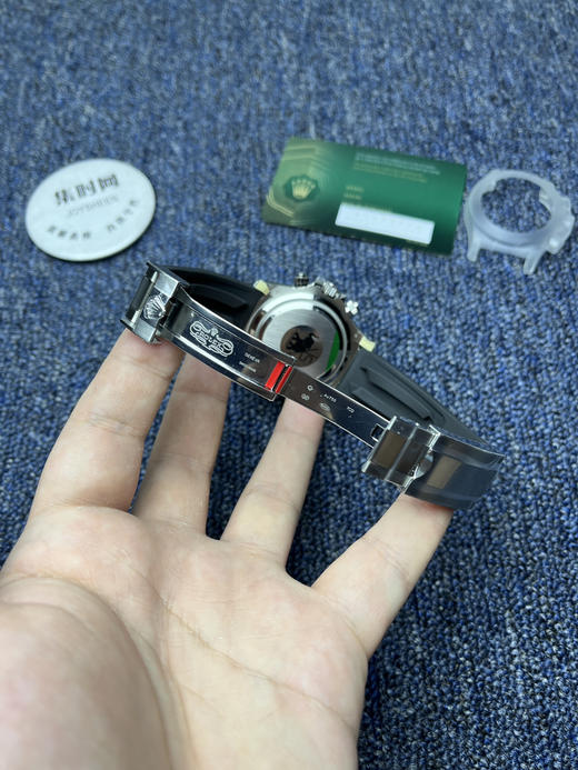 劳力士宇宙计型 VS迪通拿4131配重版 VS迪通拿黑胶迪4131 VS新款包边迪通拿黑盘 配重版 男士腕表 丹东4131机 商品图7