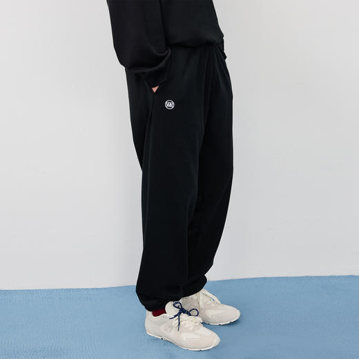 NPC潮牌小字母印花&绣花束脚毛圈运动卫裤松紧腰男秋休闲NP58SP02 商品图3