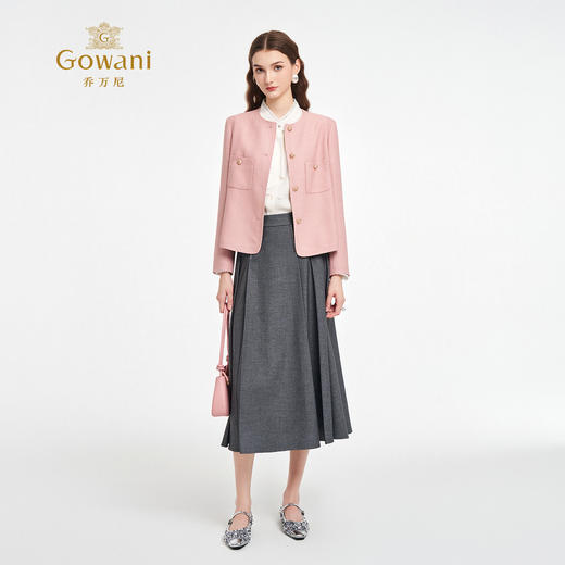 乔万尼2025秋新品法式优雅经典立裁小香风外套ED3B209 商品图1