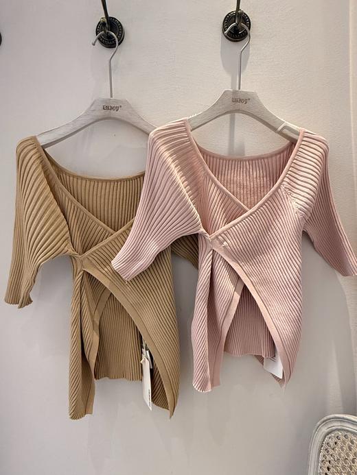 【门店同款】夏季交叉斜纹针织上衣 150554922 商品图2