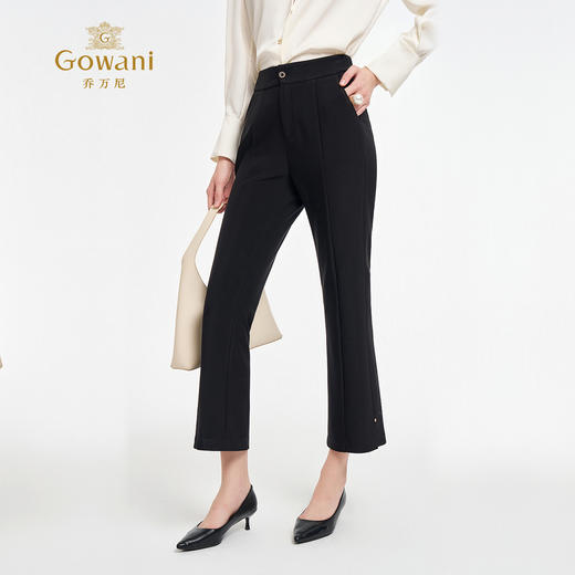 乔万尼新品2025弹力显瘦微喇长裤ED3F206 商品图1