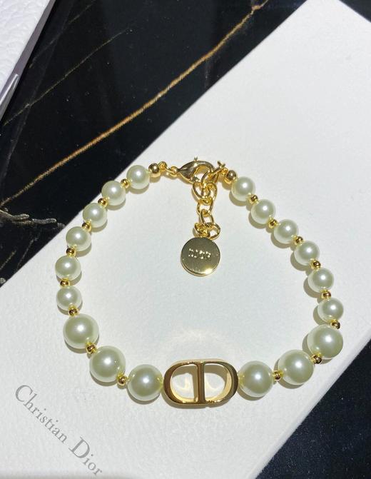 TB27-DIOR迪奥 30Montaigne串珠 树脂 珍珠 金属 手链 女款  (JM) 商品图6