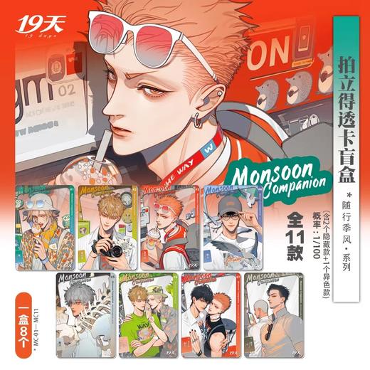幕星社 19天 随行季风系列 亚克力拍立得 全11种 8包/盒 国谷 商品图0