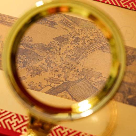 《故宫双绝》传世名画金箔复刻版 | 献礼故宫博物院百年华诞，千里江山图、清明上河图非遗金箔工艺微缩复刻 商品图4